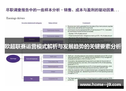 欧超联赛运营模式解析与发展趋势的关键要素分析